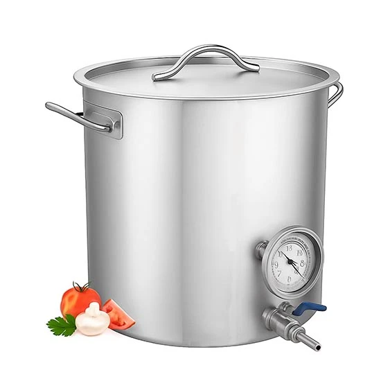 סיר 36 ליטר עם ברז כדורי ומדחום