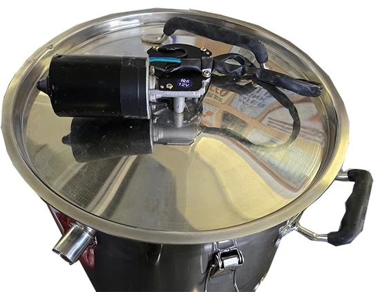 בוחשן ממונע עם מכסה 40 ס"מ