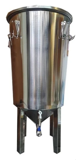 מיכל תסיסה קוני נירוסטה 25 ליטר