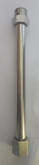 מוט נירוסטה עם תבריגי חצי אינטש אורך 21.5 סמ